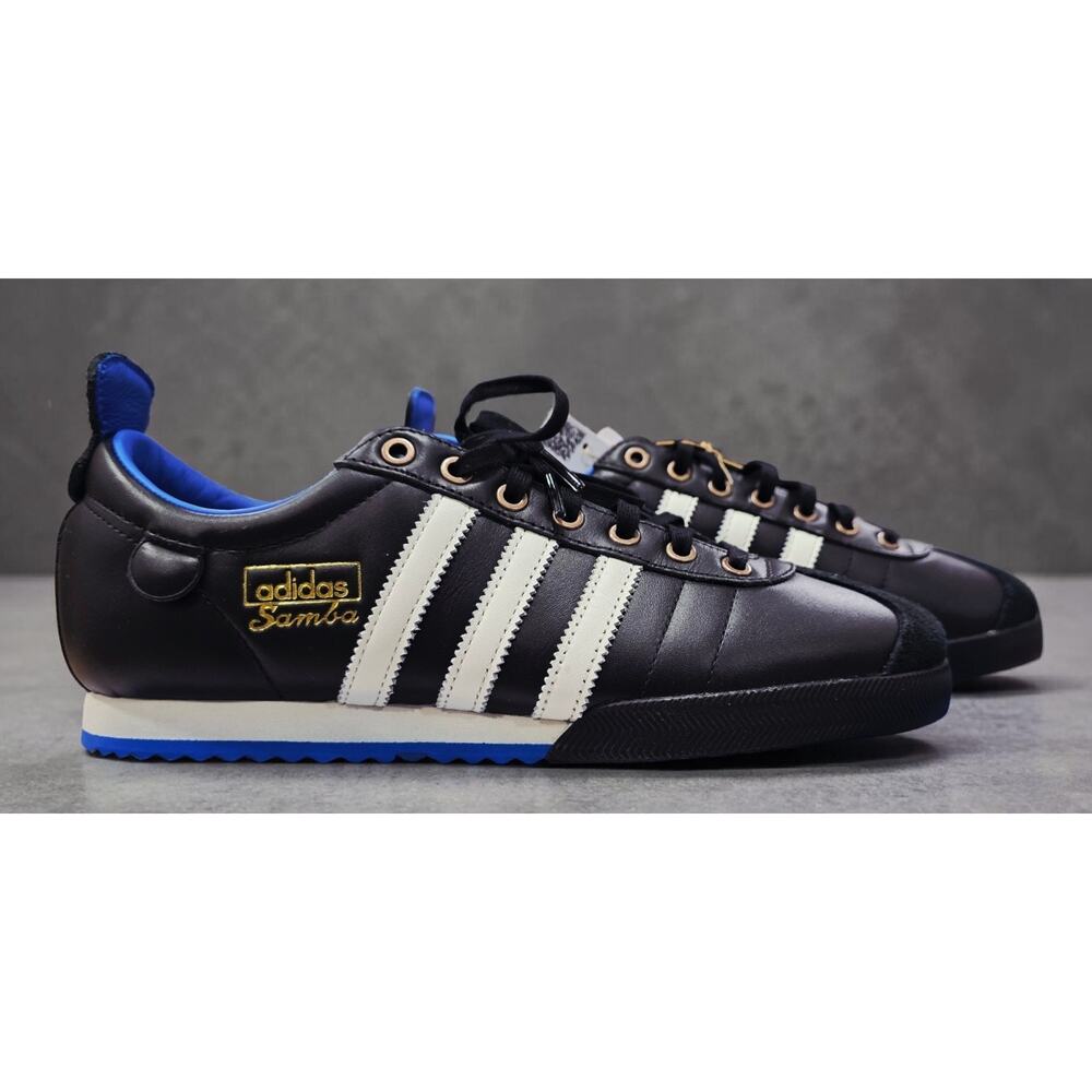 Adidas Samba 62 Black White Bluebird IH8603 Men's 8.5 / Women's 9.5 New NIB